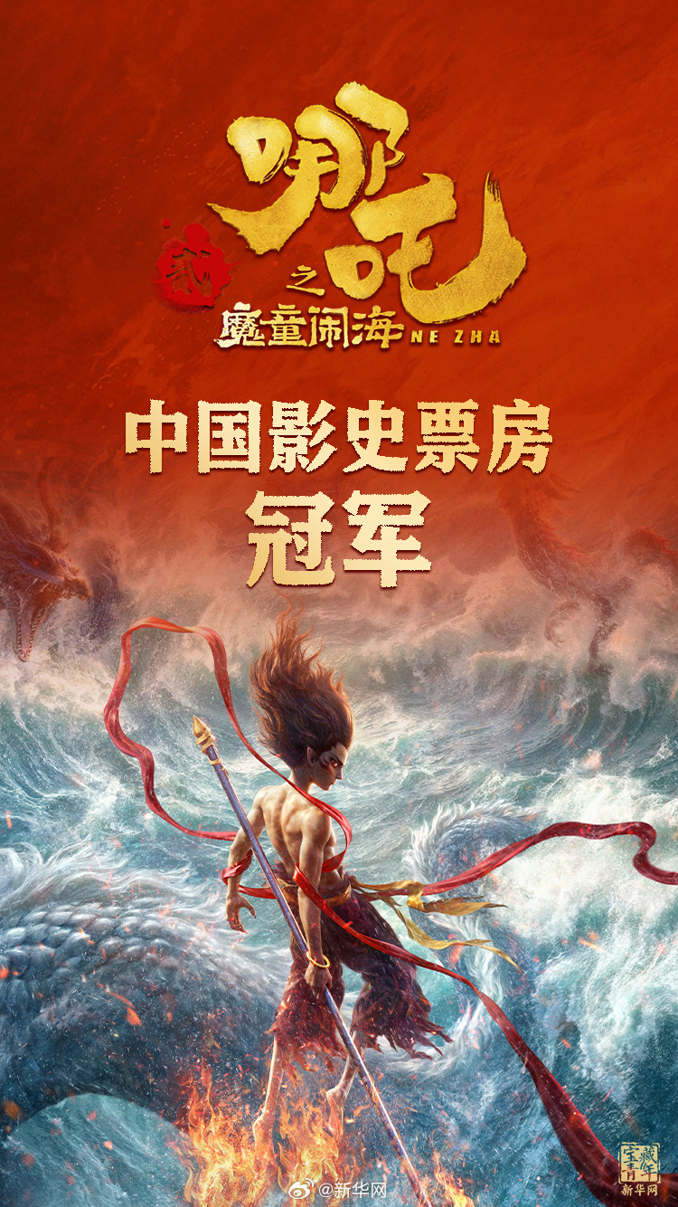  登頂！《哪吒2》打破中國影史最高票房紀(jì)錄